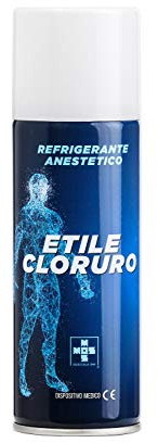 Olcelli Farmaceutici Ghiaccio Spray Etile Cloruro Refrigerante Anestetico, 175 ml