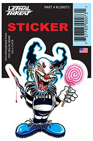 Lethal Threat Aufkleber Blue Clown (7 x 11 cm) (RC00073)