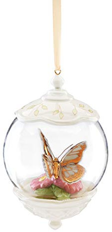 LENOX Deko-Element Schmetterling Wiese Gold Globus 0,3 kg, Mehrfarbig