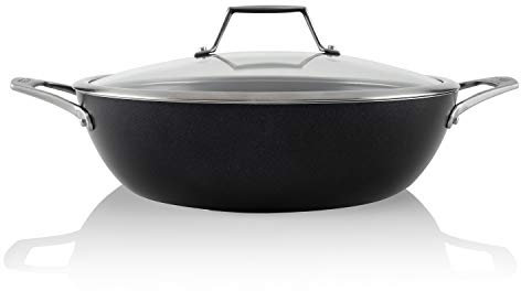 TECHEF - Onyx Collection Allzweck-Kochpfanne mit Deckel, 30,5 cm, antihaftbeschichtet, hergestellt in Korea.