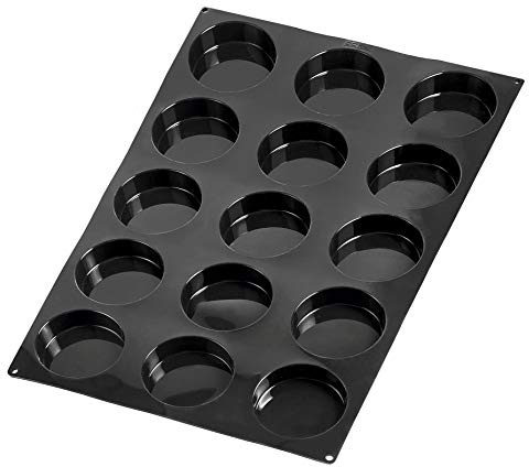 LACOR 66748 - Molde Florentina de 15 cavidades para horneado y congelación | En silicona flexible, repostería con desmoldado fácil; libre de BPA, con 100 ml de capacidad, práctico y fácil de guardar