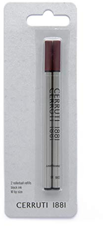 Cerruti Rollerball Pen Refill Black Duo Pack Set of 2 NPR751NM