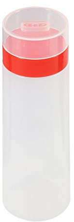 4-Loch-Gewürz-Quetschflaschen Sauce Bottle Safe Resin für Ketchup Jam Mayonnaise Olivenöl-Sauce-Spender(rot)
