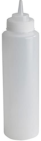 Bouteilles souples transparentes rechargeables pour sauce ketchup, moutarde, huile barbecue - 1 l