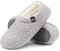 RockDove Pantofola da Donna in Pile Teddy con Schiena Chiusa per Interni, 38/39 EU, Grigio chiaro