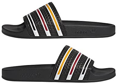 adidas Homme Adilette Claquettes, Core Black FTWR White Team Colleg Gold, 42 EU