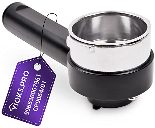 Vioks.pro Kaffeemaschine Siebträger 54mm Ø mit Sieb Ersatz für Philips Saeco 996530067961 CP9064/01 11026924 Siebträger Halter - Espresso Sieb für 2 Tassen & Espresso Zubehör