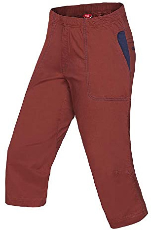Ocun M Jaws 3/4 Braun - Atmungsaktive elastische Herren Baumwoll 3/4 Kletterhose, Größe S - Farbe Brown Brandy