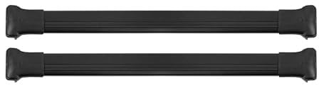 OMAC Dachträger Gepäckträger kompatibel mit VW Golf Variant 2012-2019 Relingträger Alu Schwarz