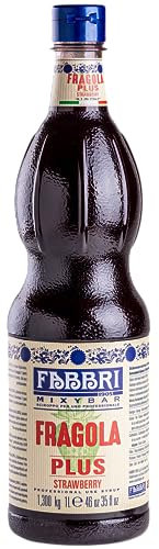 Mixybar Sirop de fraise Plus Bouteille 1 l - Bouteille anti-goutte