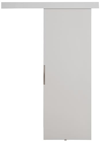 KIER FURNITURE Türen MALIBU 60 Moderne Schiebetüren - Wandschiebetür - Universal Links und Rechts - Metallschiebesystem - Robust, Haltbar - Stabil, Langlebig - Weiß B66xH205xT1,6 cm