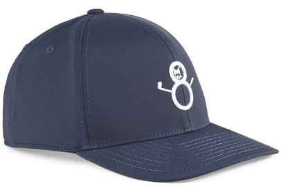 PUMA Herren H8 Golf Tech Cap Verschluss, Dunkelblau-weißes Leuchten, Einheitsgröße