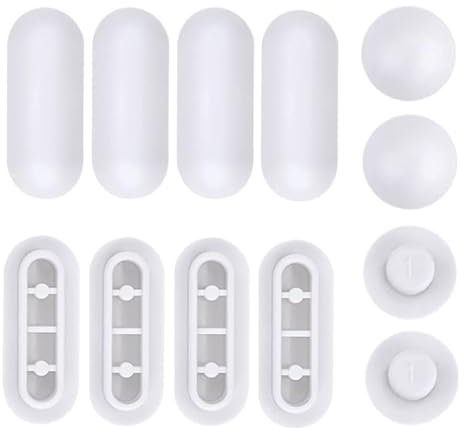 LEEQ 12pcs Parachoques De Asiento De Inodoro - Parachoques del Asiento del Agua Juego De Almohadillas para Cubrir De Baño, Accesorio De Parachoques para Inodoro Amortiguador