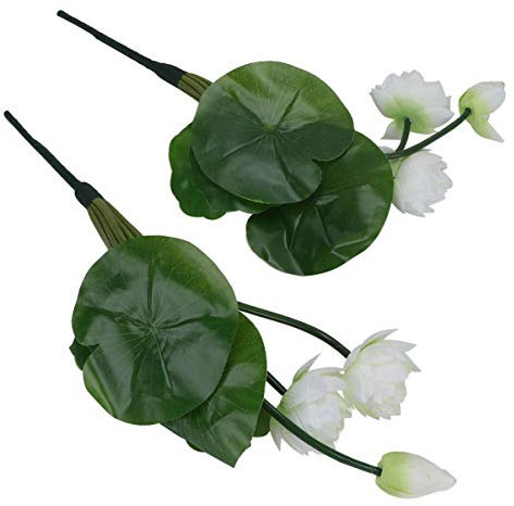 AOKWAWALIY Pflanzendekor Pack Simulierter Kleiner Lotus Hochzeitsdekoration gefälschte Lotuspflanze Wohnkultur Ornament Heimwerk gefälschte Lotusverzierung Anlage Strauß falsche Seerose
