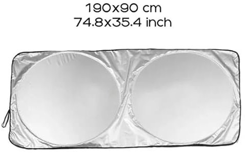 Auto Windschutzscheibe Sonnenschirm,Faltbarer Auto Sonnenschutz mit UV-Schutz Sonnenschutz,Für Toy-OTA Wildlander Yaris Rush Voltz Wigo Prius Venza Vios RAV4,190 * 90