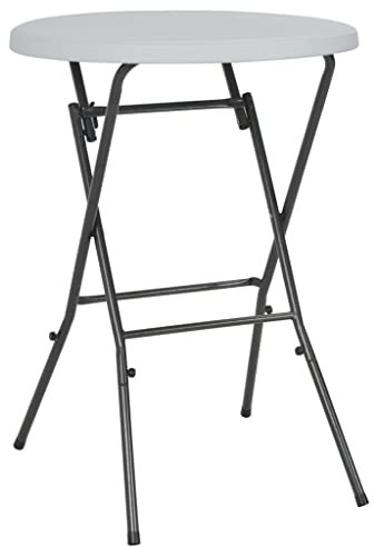 ZXLPHAZ Möbel mit klappbarem Stehtisch weiß 80x110 cm HDPE