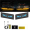 Ainiupi Lot de 2 panneaux lumineux yeux du diable pour voiture, magasin, fête d'Halloween, bar