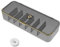 Data Cable Storage Box with Lid, 7 Grids Cable Tidy Management Box Hub Sorting Box, Cord Storage Organiser with 1 Roll Cable Strap (Grey)