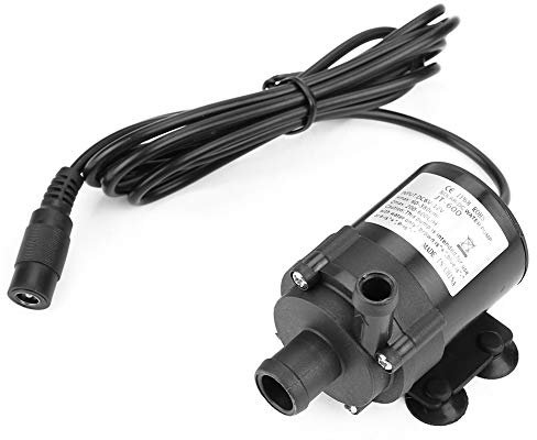 Bomba de agua de 12 V, mini bomba sumergible sin escobillas Bomba de transferencia de bomba de diafragma de 12 V para fuente de acuario de estanque pequeño -40 ℃ ~ 100 ℃ Rango de