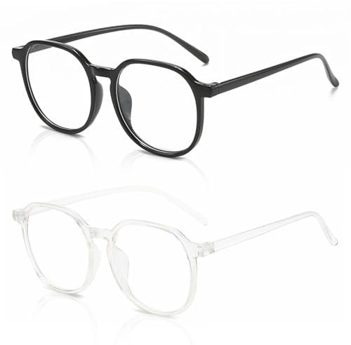 2 Stück blaulicht brille,blue light blocking glasses,blaulichtfilter brille damen ohne stärke,UV400-Schutz,Reduzieren Sie die Ermüdung der Augen,für Männer und Frauen,die Bildschirme verwenden