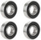 4 Stück 6001-2RS Kugellager 12x28x8mm, Kompatibel mit Ninebot Max G30 G30D M365 Ninebot Scooter