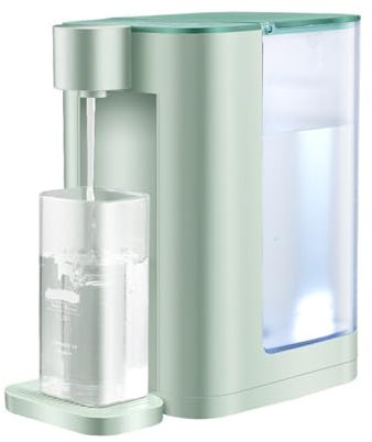TIEOAXFT 3L Water Tank Desktop/table Electric Hot Cold Water Dispenser Portable Smart Instant Water Dispenser Machine Dispensador De Agua(Army green)