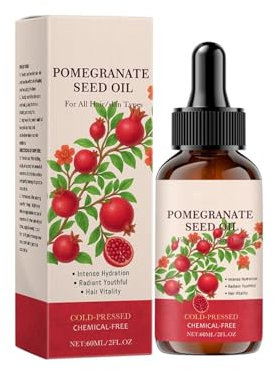 Bio Granatapfelkernöl, Reines Und Natürliches Granatapfelkernöl Für Körper, Gesicht Und Haut, Kaltgepresstes Ätherisches Öl Für Anti Aging Hautpflege, Feuchtigkeitsöl In Der Flasche Für Den Körper