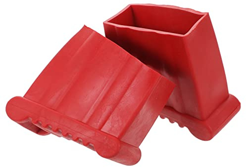 LIFKOME 2 pièces Embouts Escabeau Antidérapants Caoutchouc Protection pour Escabeau à Marches Accessoires Échelles Stables et Faciles à Installer Protection Sol et Sécurité Accrue