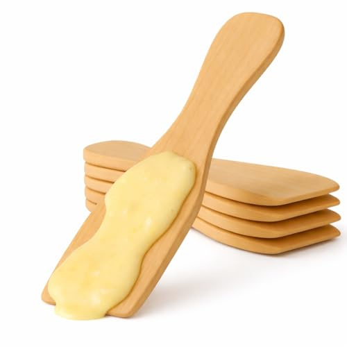 10x Grattoir à raclette en bois - Spatule et poussoir comme grattoir à raclette - Accessoires