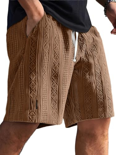 KaloKLU 2025 logo texture quotidiana per uomini tempo libero Pantaloncini comodi, 1#, L