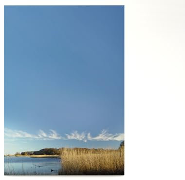 Motivpapier Ruhe am See | 100 Blatt DIN A4 | 90g/qm | Briefpapier | Natur Wasser Himmel