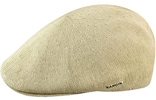Kangol Casquette Bamboo 507 Femme/Homme - Fibre de Bambou Gavroche Plate avec Visiere Ete Printemps-ete - M (56-57 cm) Beige