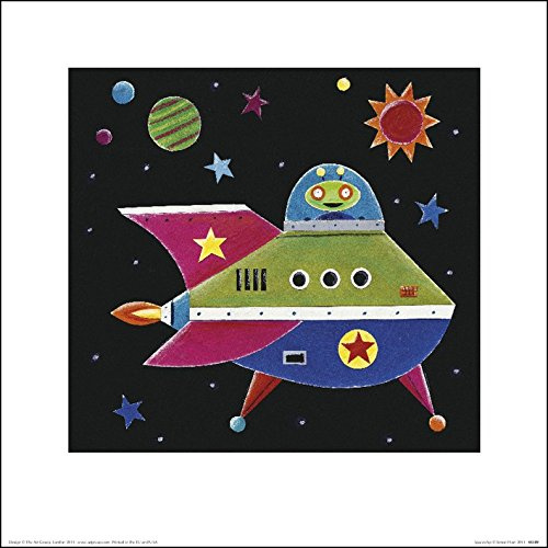 Simon Hart Spaceship 2 30 x 30cm Kunstdruck