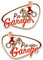 Finest-Folia UG Motorrad Tankaufkleber Set Pin Up Garage Old School Bobber Cafe Racer Retro Tank