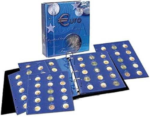 2 Euro Münzen 2012-2015 in Kapseln TOPset: Sammelalbum aller EU Länder- Münzsammelalbum für Ihre Coin Collection - inkl. 9 Münzblätter