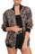 Cresay Damen Sequin ausgestattete Jacke Lange hülse Zipper Blazer bombenflugzeug us 8-10 / Tag m Farbe Pailletten