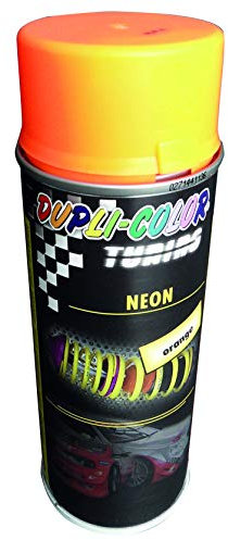 DUPLI-COLOR Neon-Farbton Orange I Acryllack I Schnelltrocknender Acryl-Fahrzeuglack I Spraydose 150 ml I Tagesleuchtfarbe zum Lackieren von Fahrzeugteilen aller Art