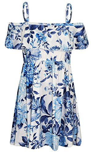 A2Z 4 Kids Girls Skater Dress Summer Party Dance Sun Dresses Flared 5-13 | Sleeveless Outfit For Holidays Events And Warm Weather Styling
