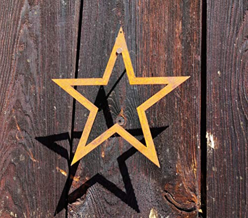 Rostalgie Edelrost Stern offen schmal klein 15 cm zum Hängen Weihnachten Advent Deko