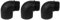 well2wellness® - Raccordo a 90° in PVC, 50 mm x 11/2-3 pezzi