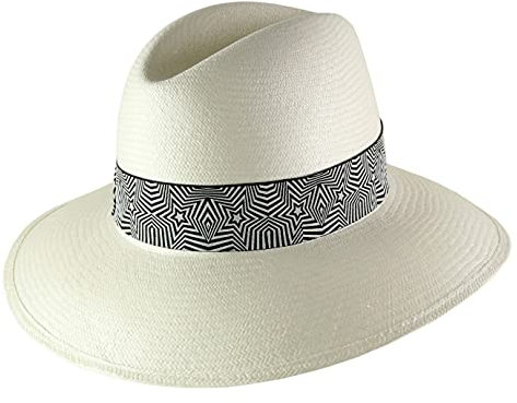 Borsalino - Chapeau Panama Paille Large Bord, Femme Claudette - Taille M