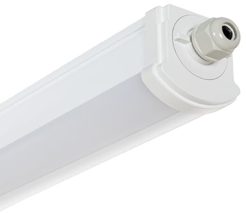 LEDKIA LIGHTING - Réglette Étanche LED 120cm 30W | Détecteur de Mouvement Radar | IP65 | 3900lm | Pour Intérieur et Extérieur, 4000K Blanc Neutre, Polycarbonate