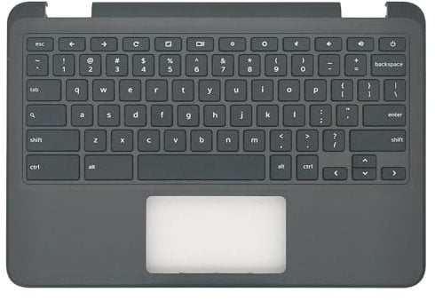 Jxjslp Replacement for DELL Chromebook 11 3100 11.6'' Laptop Upper Case Palmrest with Keyboard UPSELL Non-Touchpad Assembly TK87M 0TK87M AP2FH000500