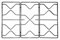Smeg - Kit 3 griglie 694092106-694092107 in ferro smaltato nero lucido per cucina piano cottura 5 fuochi - P5380/ORK - Prodotto originale