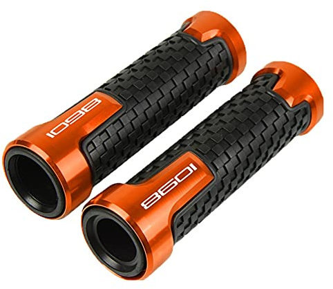 Lenkerstecker Für Ducati 1098/S/Tricolor 1098S 1098Tricolor Motorradknöpfe Anti-Skid Roller Griffenden Griffe Bar Hand Lenker 7/8'' 22mm Mit Logo (Farbe : Orange)