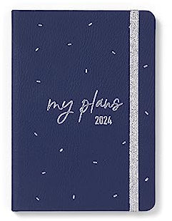 Letts Joy A6 2024 week to view diary - blue