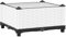 vidaXL Polypropylene Garden Planter - 40x40x23 cm White Rattan Pattern Raised Bed for Flowers, Plants, Vegetables, Herbs