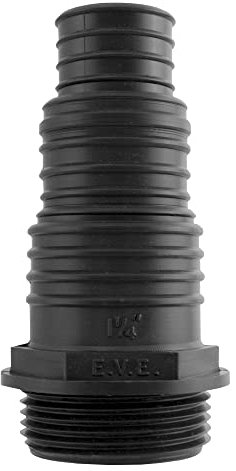 Multi Size Hose Tail CONNECTORS for Corrugated Pond Pipe(Range of Sizes) Sent from UK! (1.25 Male Step 25/32/38),1.25 BSP = 41.9MM Across The Thread