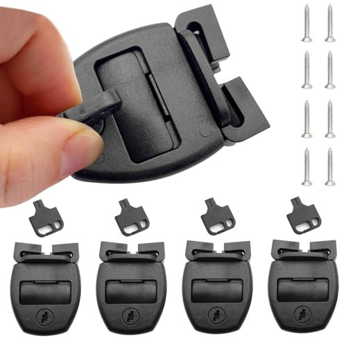 Kit di ricambio per vasca idromassaggio per spa, 4 pezzi, kit di riparazione per vasca idromassaggio rotto, per cinghie di copertura con chiavi e accessori hardware