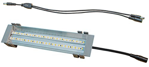 HappyBird Lighting 20,3 cm M&M Käfig-Lichtleiste ohne Netzteil für mehrere Vogelkäfige, Vollspektrum, nicht allein (x:li>